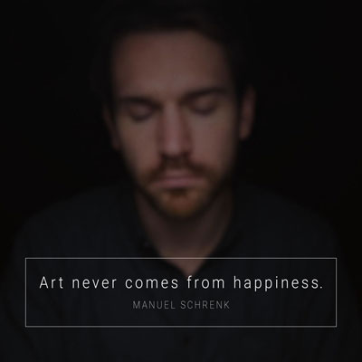 آلبوم Art Never Comes from Happiness پیانو کلاسیکال غم آلود از Manuel Schrenk